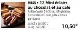 Thiriet Mini éclairs au chocolat et au café offre