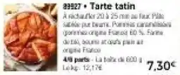 Thiriet Tarte tatin offre