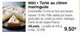 Thiriet Tarte au citron meringuée offre