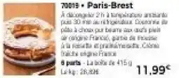 Thiriet Paris-Brest offre