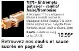 Thiriet Entremets pâtissier offre