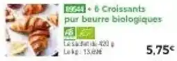 Thiriet B9544 Croissants pur beurre biologiques offre