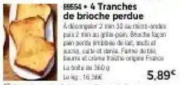 Thiriet Brioche perdue offre