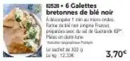 Thiriet 6 Galettes bretonnes de blé noir offre