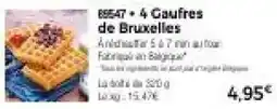 Thiriet 4 Gaufres de Bruxelles offre