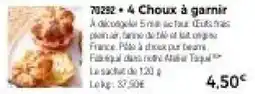 Thiriet 4 Choux à garnir offre