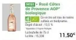 Thiriet Rosé Cotes de Provence AOP biologique offre