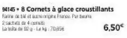 Thiriet 8 Cornets à glace croustillants offre
