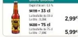 Thiriet Bière blonde offre