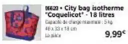 Thiriet Coquelicot City bag isotherme offre