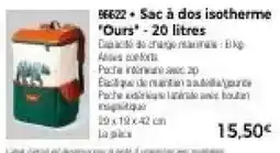 Thiriet Sac à dos isotherme "Ours" offre