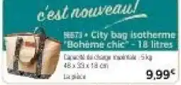 Thiriet City bag isotherme Bohème chic offre