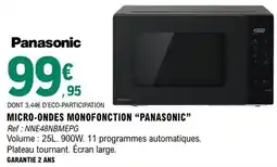 E.Leclerc Panasonic MICRO-ONDES MONOFONCTION offre