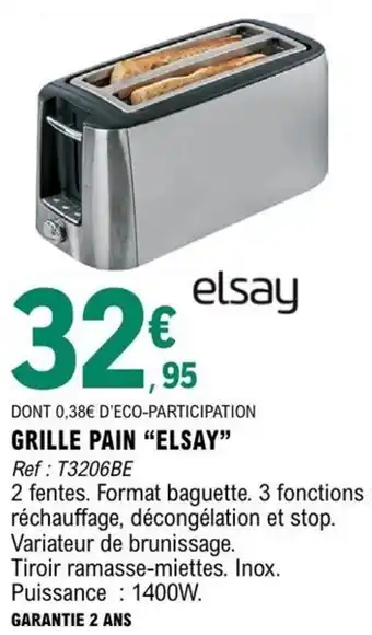Elsay GRILLE PAIN