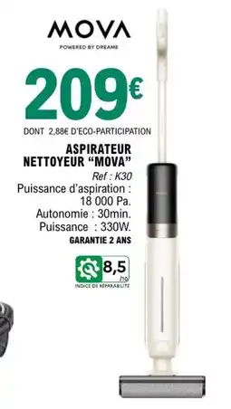 E.Leclerc MOVA ASPIRATEUR NETTOYEUR offre