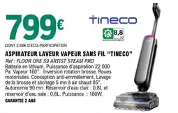 E.Leclerc Tineco aspirateur laver vapeur sans fil offre
