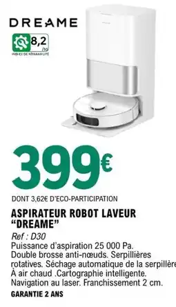 E.Leclerc DREAME ASPIRATEUR ROBOT LAVEUR offre