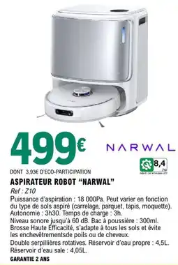 E.Leclerc Narwal aspirateur robot offre