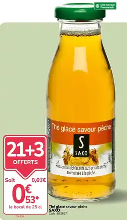 Promocash SAXO Thé glacé saveur pêche offre