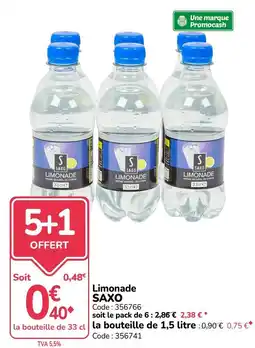 Promocash SAXO Limonade offre