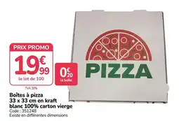 Promocash Boîtes à pizza offre