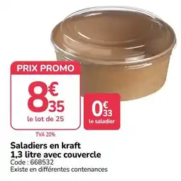 Promocash Saladiers en kraft offre