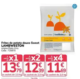 Promocash LAMBWESTON Frites de patate douce Sweet offre
