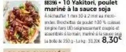 Thiriet 88390 + 10 Yakitori, poulet mariné à la sauce soja offre