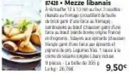 Thiriet Mezze libanais offre