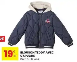 Stokomani Blouson teddy avec capuche offre