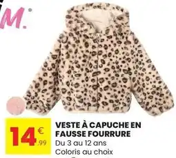 Stokomani Veste à capuche en fausse fourrure offre