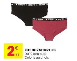 Stokomani Lot de 2 shorties offre