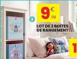 Stokomani Lot de 2 boîtes de rangement offre