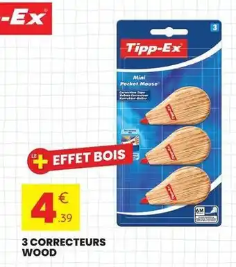 Tipp-ex - 3 correcteurs wood