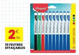 Stokomani Maped - 10 feutres effaçables offre