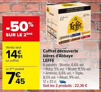 Carrefour Coffet découverte Bières d'Abbaye offre