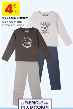 Stokomani LA FABRIQUE DES GARCONS PYJAMA JERSEY offre