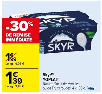 Carrefour Skyr Yoplait offre