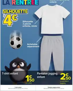 Carrefour SILHOUETTE T-shirt enfant offre
