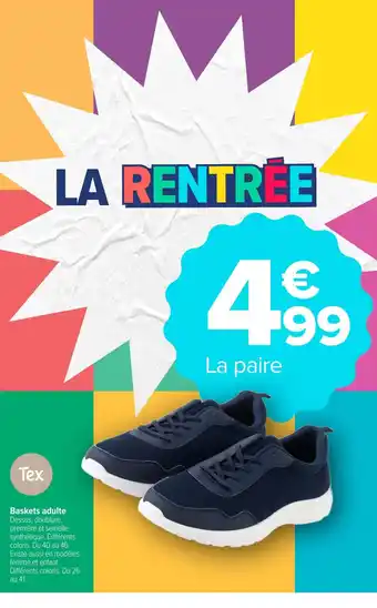 Tex Baskets adulte