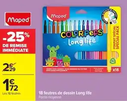Carrefour Maped Color'peps Long life offre
