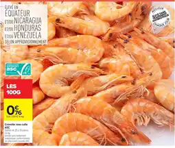 Carrefour Asc crevette rose cuite offre