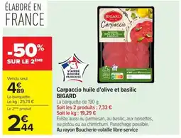 Carrefour BIGARD Carpaccio offre