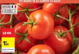 Carrefour Tomate ronde grappe offre
