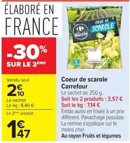 Carrefour Carrefour Cœur de scarole offre