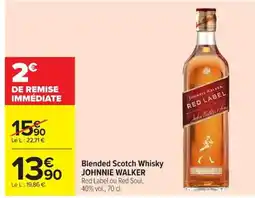 Carrefour JOHNNIE WALKER Blended Scotch Whisky offre