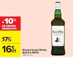 Carrefour Black & White Blended Scotch Whisky offre