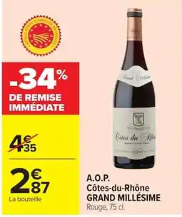 Carrefour Fond Millésime offre