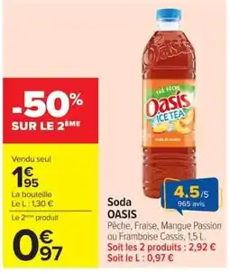Carrefour Oasis Ice Tea offre