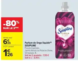 Carrefour Soupline Parfum de linge liquide offre